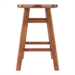 Element 2-Pc Dining Stool Set Teak Finish
