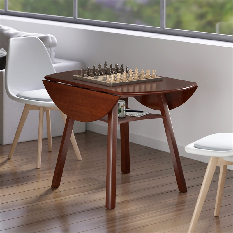 Marbelle Double Drop Leaf Dining Table Walnut