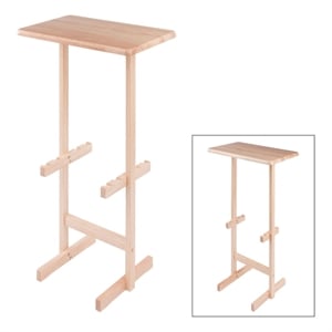 Riley Snack Table Rack Natural Finish