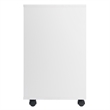 Norfolk 6 Bins 2 Drawer Mobile Cabinet White Finish