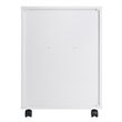 Norfolk 6 Bins 2 Drawer Mobile Cabinet White Finish