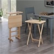 Riley 3-Pc Set Snack Table Natural Finish