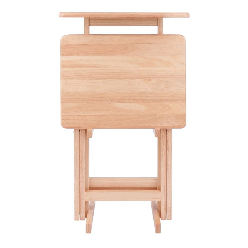 Riley 3-Pc Set Snack Table Natural Finish