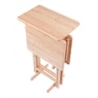 Riley 3-Pc Set Snack Table Natural Finish