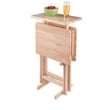 Riley 3-Pc Set Snack Table Natural Finish
