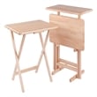 Riley 3-Pc Set Snack Table Natural Finish