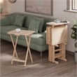 Riley 5-Pc Set Snack Table Natural Finish