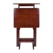 Riley 3-Pc Set Snack Table Walnut Finish