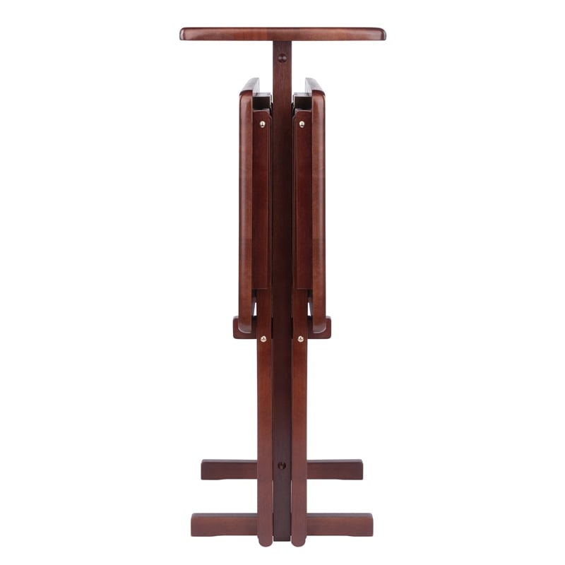 Riley 3-Pc Set Snack Table Walnut Finish