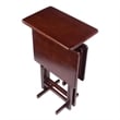Riley 3-Pc Set Snack Table Walnut Finish