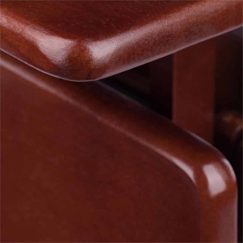 Riley 3-Pc Set Snack Table Walnut Finish