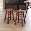 Element 2-Pc Dining Stool Set Walnut