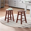 Element 2-Pc Dining Stool Set Walnut