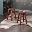 Element 2-Pc Dining Stool Set Walnut