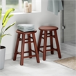 Element 2-Pc Dining Stool Set Walnut