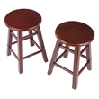 Element 2-Pc Dining Stool Set Walnut