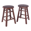 Element 2-Pc Dining Stool Set Walnut