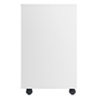 Norfolk 4 Bins 2 Drawer Mobile Cabinet White Finish