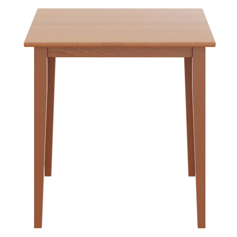 Winsome Groveland Square Transitional Solid Wood Dining Table in Light Oak