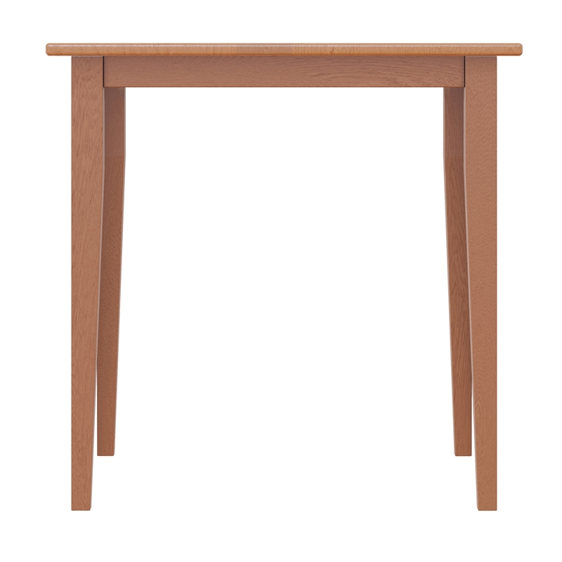 Winsome Groveland Square Transitional Solid Wood Dining Table in Light Oak