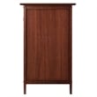 Winsome Eugene Transitional Solid Wood Nightstand with Drawer in Antique Walnut