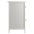 Winsome Eugene Transitional Solid Wood Nightstand with Drawer in White