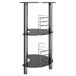 Winsome Martini Entertainment Transitional Solid Wood/Metal Home Bar in Black