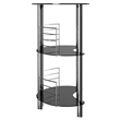 Winsome Martini Entertainment Transitional Solid Wood/Metal Home Bar in Black