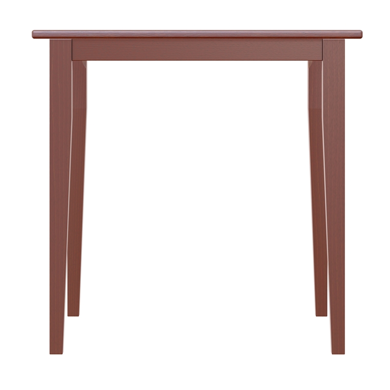 Winsome Groveland Square Transitional Solid Wood Dining Table in Antique Walnut