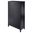 Winsome Terrace Solid Wood Storage Shelf/Bookcase with 4-Tier in Espresso