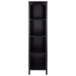 Winsome Terrace Solid Wood Storage Shelf/Bookcase with 5-Tier in Espresso