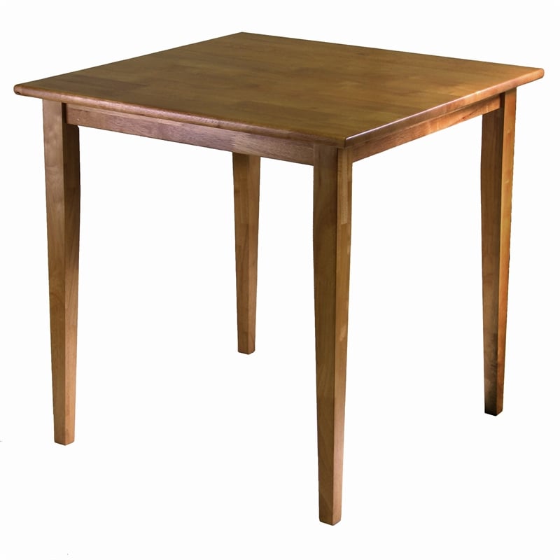 Winsome Groveland 5-Piece Square Solid Wood Dining Set in Light Oak