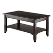 Winsome Nolan Transitional Solid Wood Coffee Table in Cappuccino