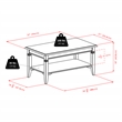 Winsome Nolan Transitional Solid Wood Coffee Table in Cappuccino