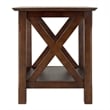 Winsome Xola Transitional Solid Wood End Table in Cappuccino