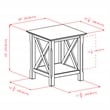 Winsome Xola Transitional Solid Wood End Table in Cappuccino