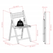 Winsome Robin Transitional Solid Wood Folding Chair Set in Natural (Set of 4)
