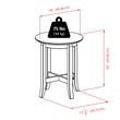 Winsome Toby Transitional Solid Wood End Table in Dark Espresso