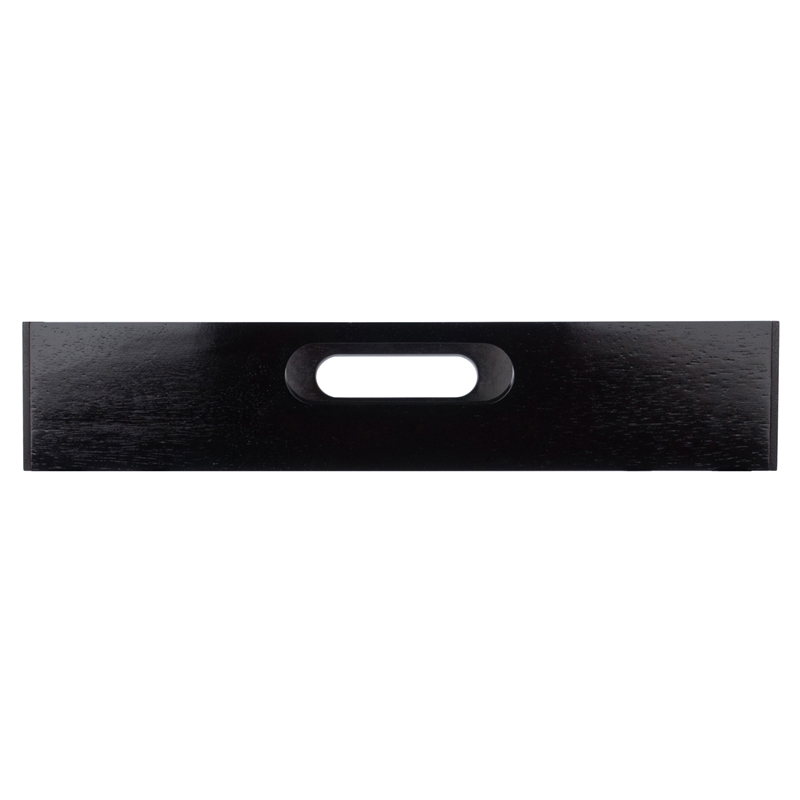 Winsome Benito Transitional Solid Wood Bed Tray with Foldable Legs in Espresso