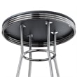 Winsome Summit 3-Piece Round Contemporary Wood/Metal Pub Set in Black