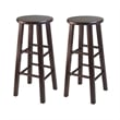 Winsome Parkland 3-Piece Transitional Solid Wood Set in Warm Walnut