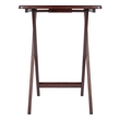 Winsome Alex Rectangle Transitional Solid Wood TV Table in Walnut (Set of 4)