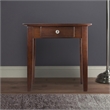 Winsome Rochester Solid Wood End Table with One Drawer in Antique Walnut