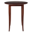Winsome Fiona Round Transitional Solid Wood Pub Table in Antique Walnut