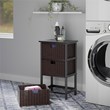 Winsome Omaha Transitional Solid Wood Storage Rack w/ 3 Foldable Baskets - Black