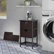 Winsome Omaha Transitional Solid Wood Storage Rack w/ 3 Foldable Baskets - Black