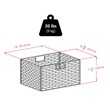 Winsome Omaha Transitional Solid Wood Storage Rack w/ 3 Foldable Baskets - Black