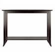Winsome Genoa Rectangular Transitional Solid Wood Console Table in Dark Espresso
