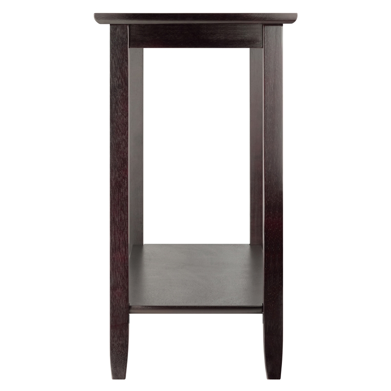 Winsome Genoa Rectangular Transitional Solid Wood Console Table in Dark Espresso
