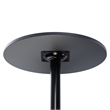 Winsome Obsidian Round Contemporary Wood/Metal Pub Table in Black